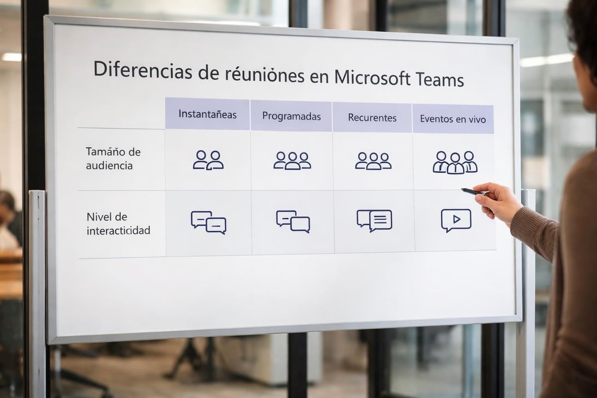 Tipos de reuniones en Teams