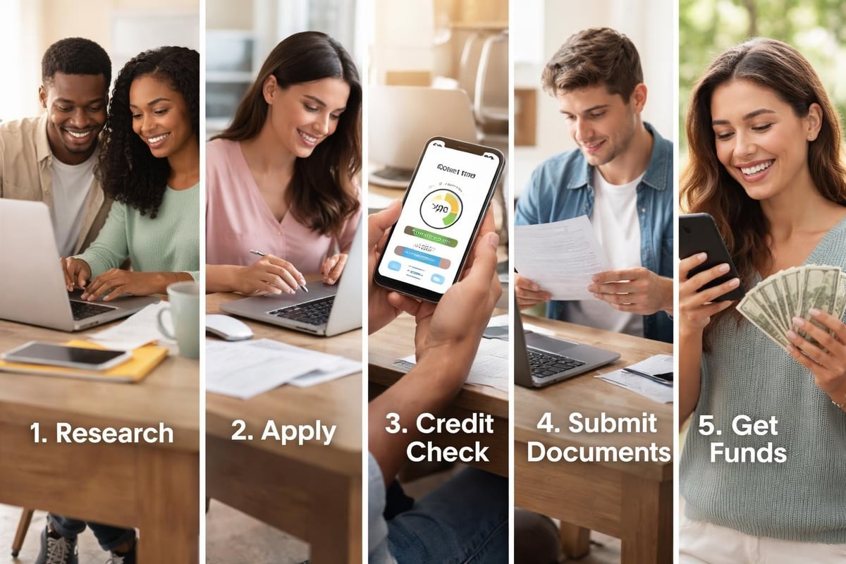 Personal loan application process steps