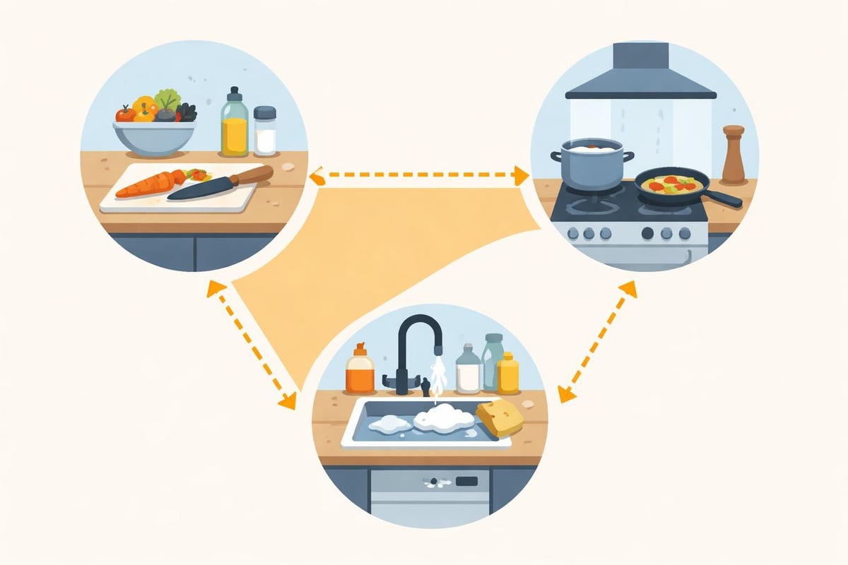 Bauhaus kitchen work triangle