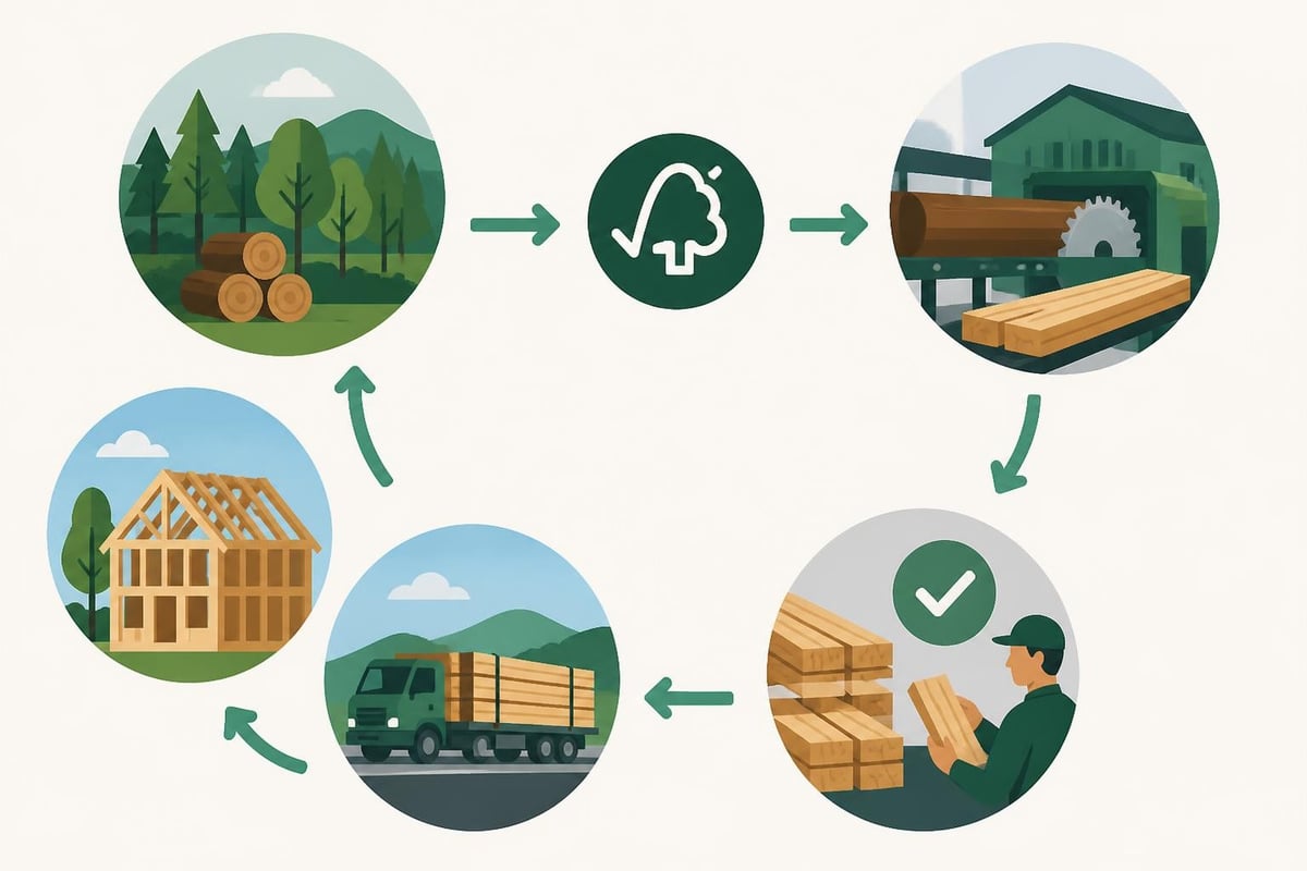 Sustainable timber sourcing process