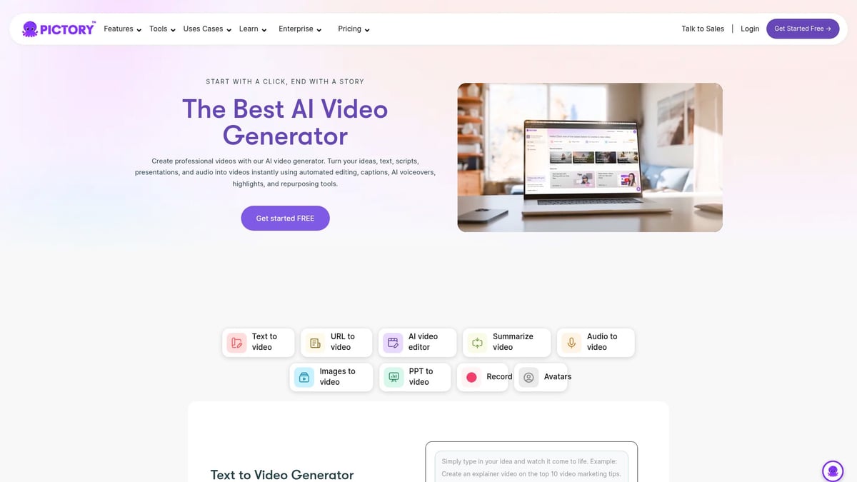 9 Essential Video Making AI Tools to Boost Creativity in 2026 - Pictory