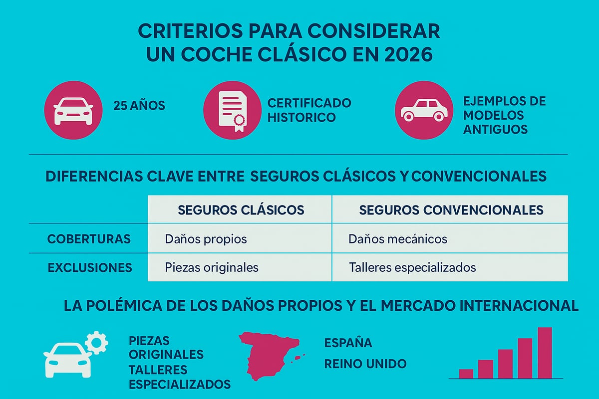 ¿Qué es un Seguro de Coche Clásico y por qué es diferente?