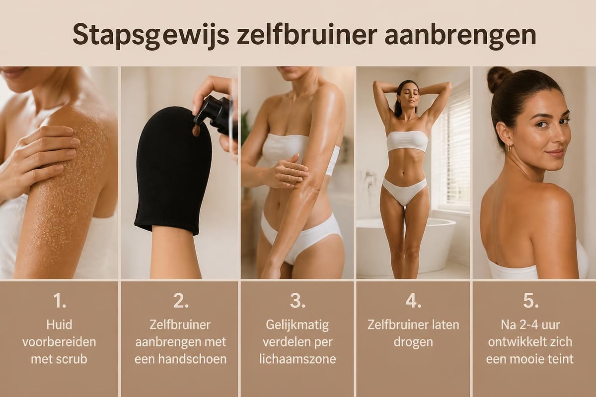 Zelfbruiner toepassing stappen