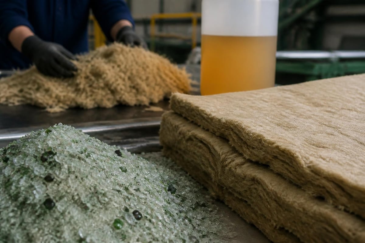 Earth wool manufacturing process