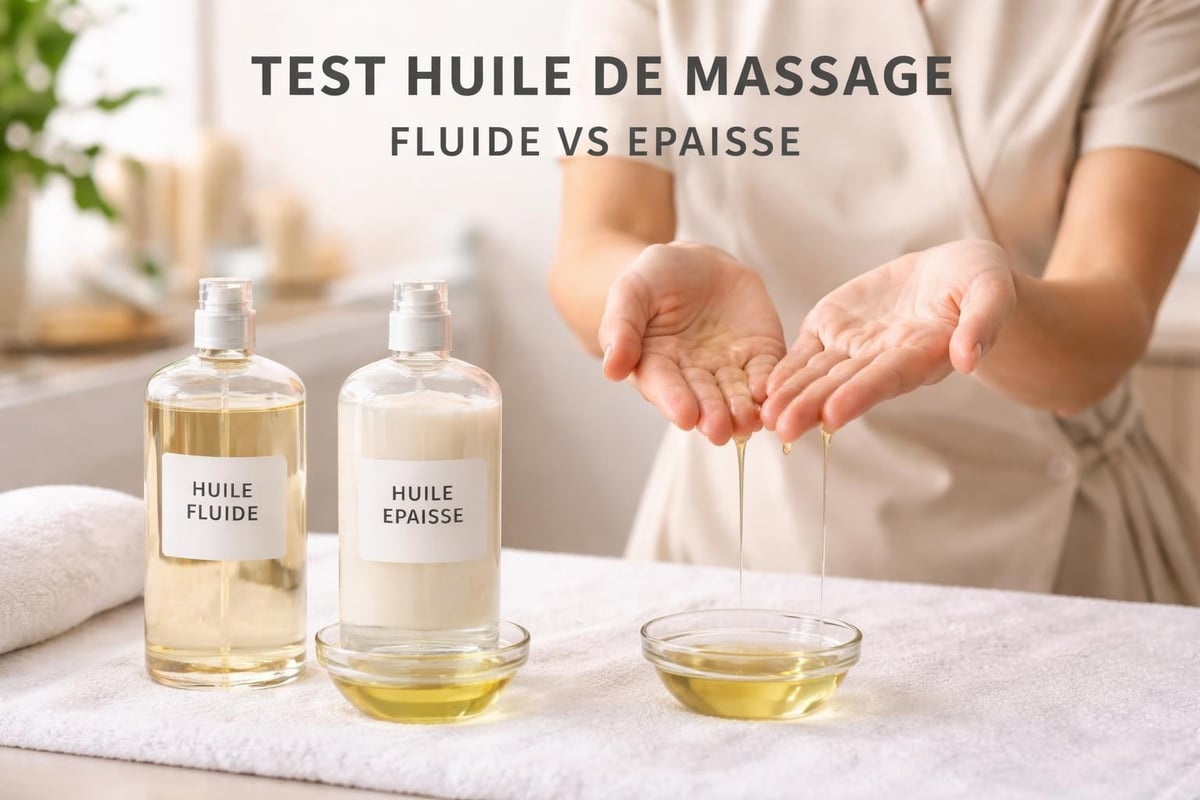 Massage oil texture evaluation