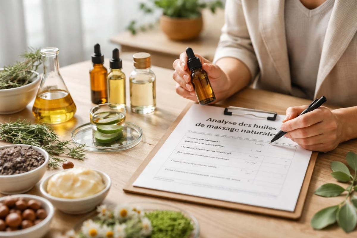 Professional massage oil ingredient analysis