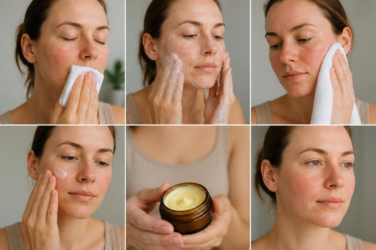 Calendula cream application technique