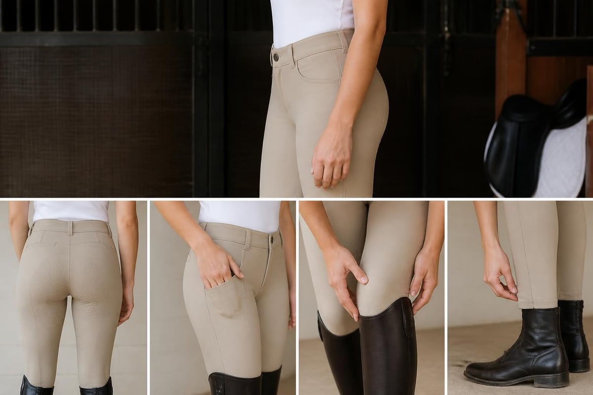 Proper fit points for riding pants