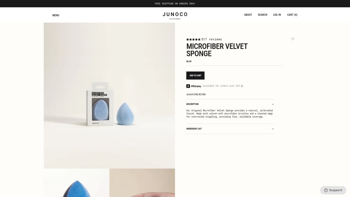Top 7 Best Makeup Sponges for Flawless Application in 2026 - Juno & Co Microfiber Velvet Sponge