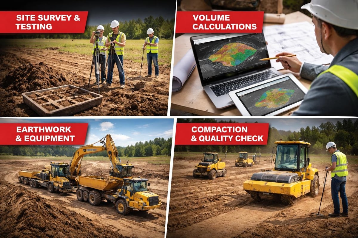 Mass earthworks planning stages