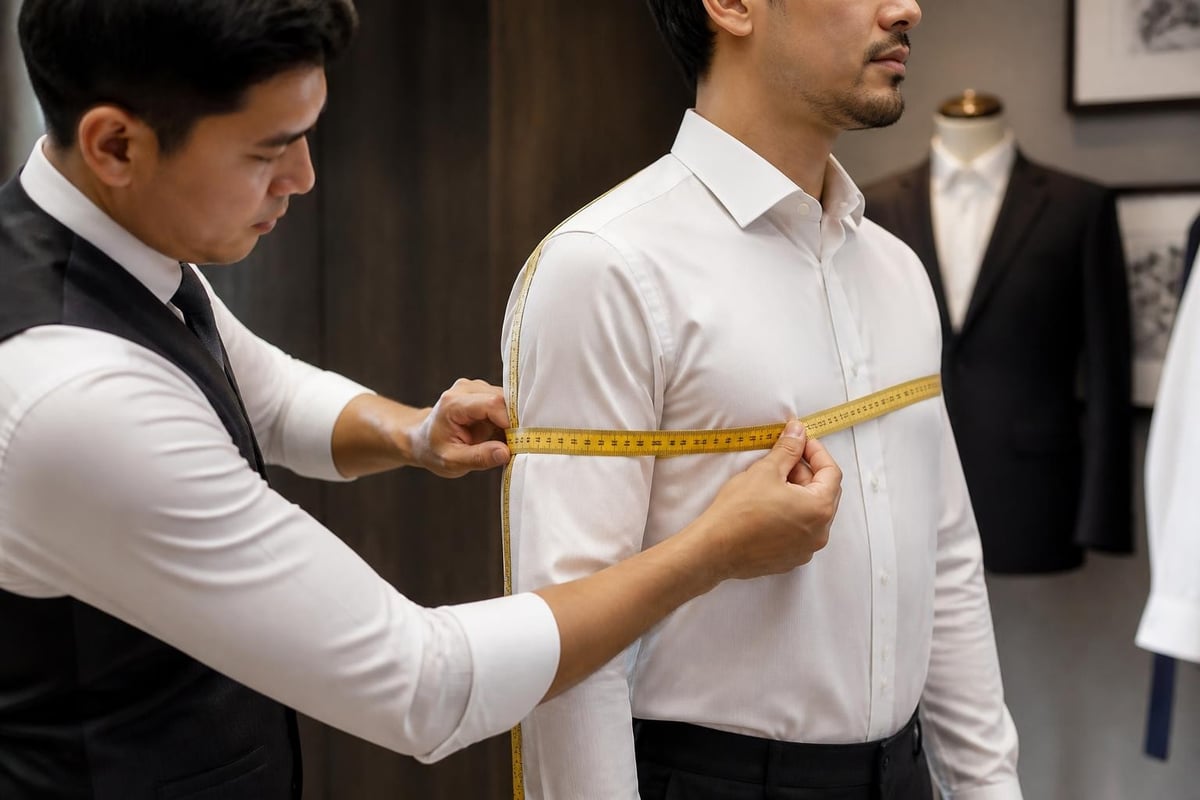 Custom shirt tailoring measurements