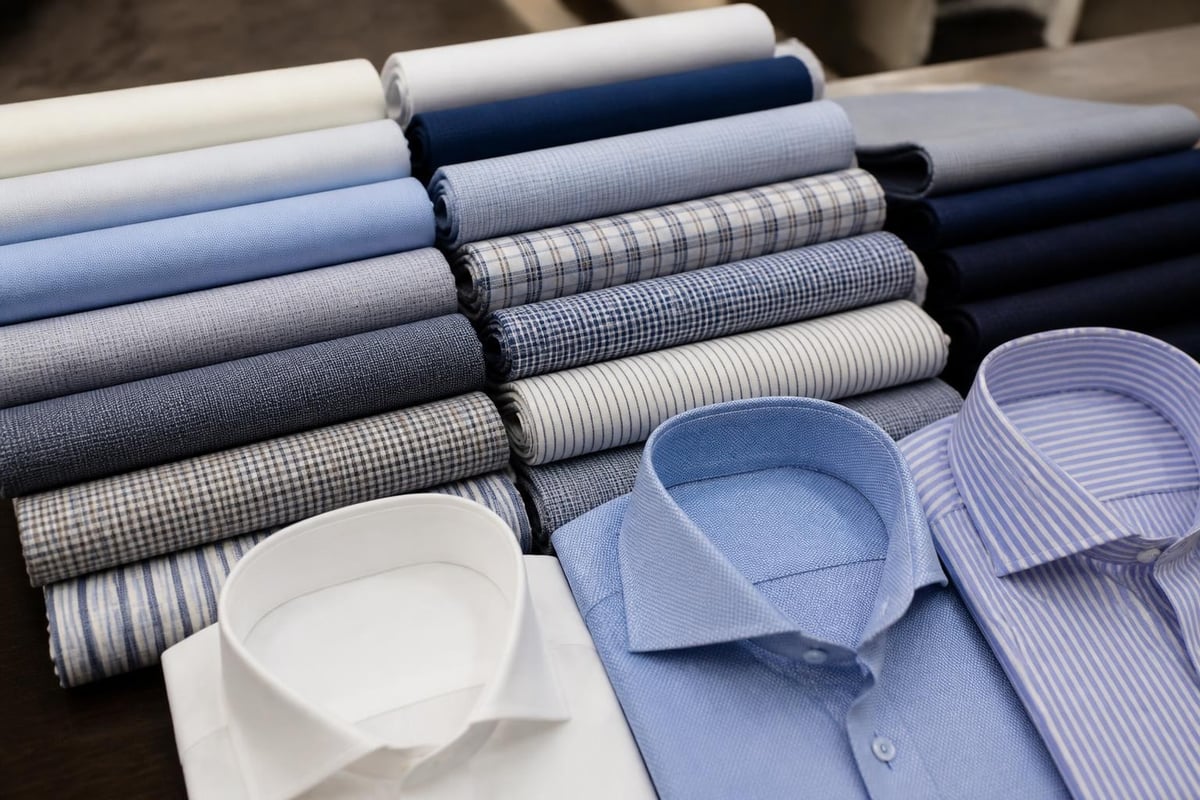 Fabric selection for custom shirts
