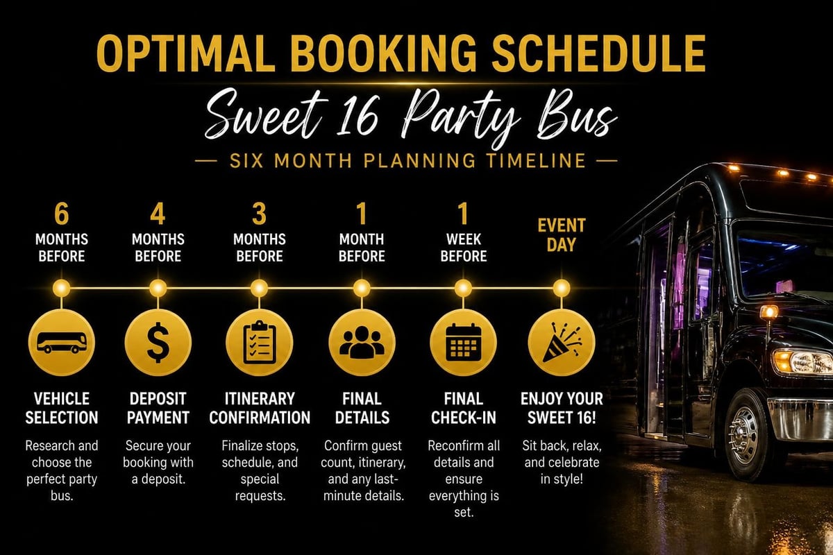 Sweet 16 party planning timeline