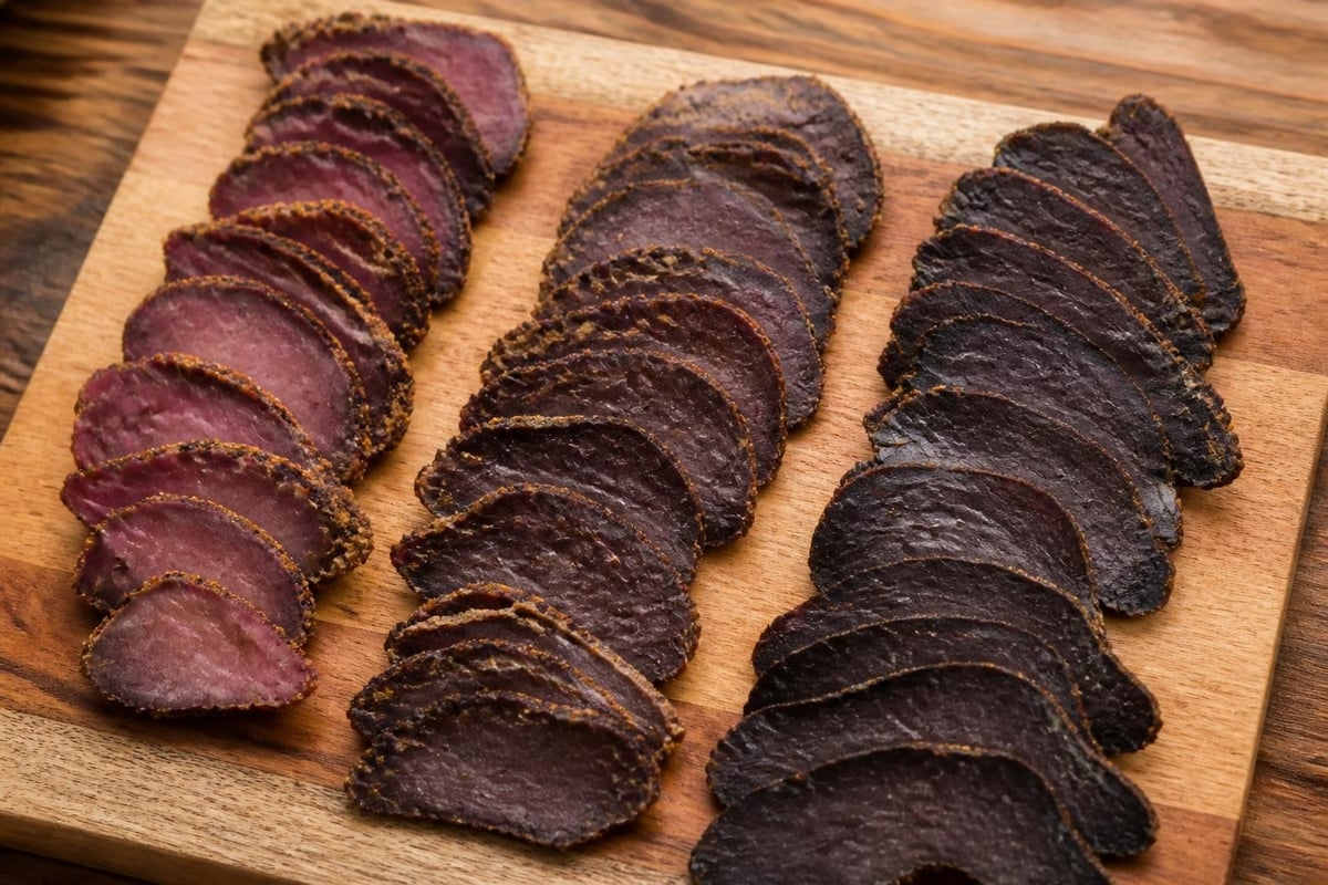 Temperature zones in biltong dryers