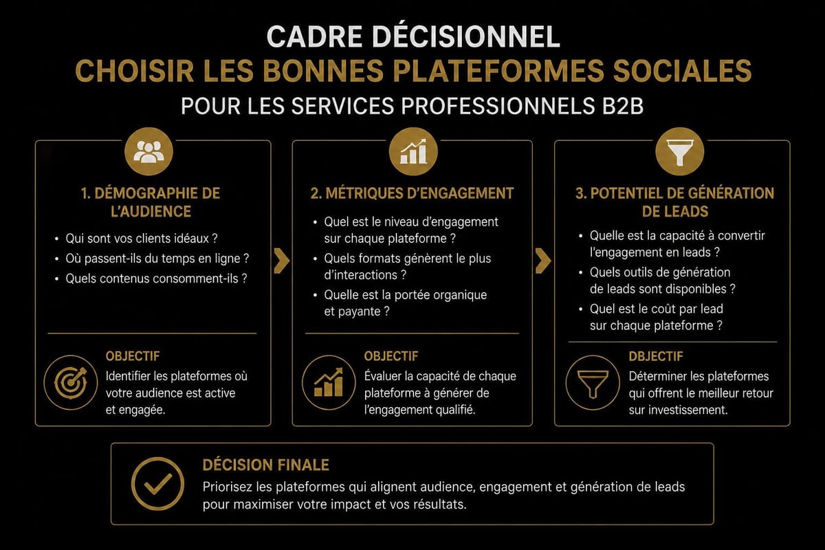 Social media channel selection framework