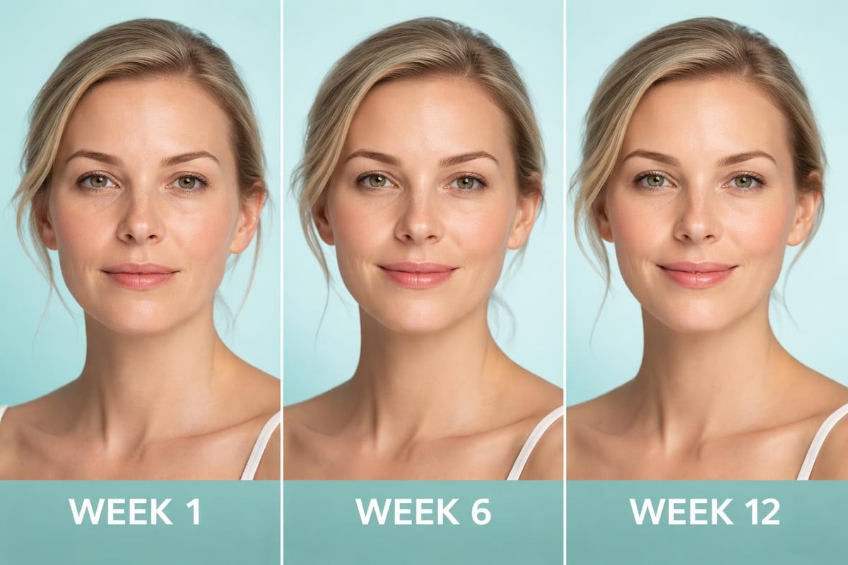 Skincare timeline results