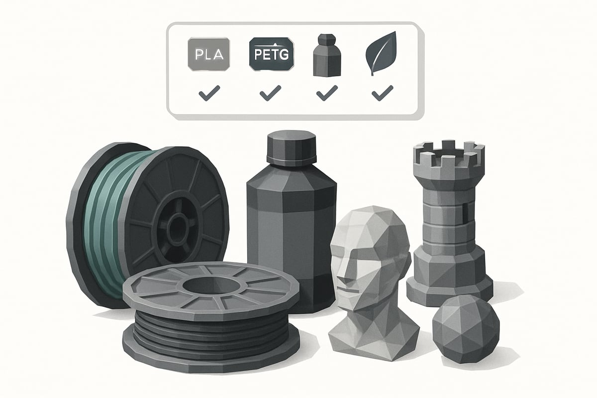 Como escolher os melhores materiais de impressão 3D em 2025