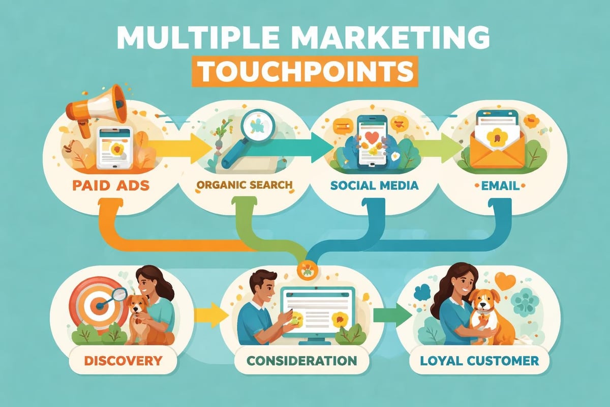 Digital marketing channels working together