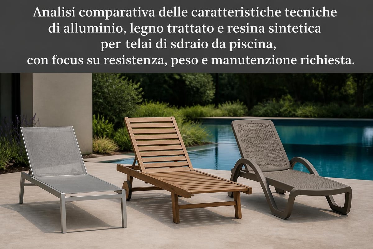 Confronto materiali sdraio