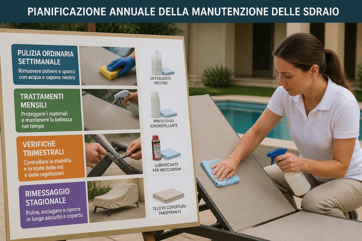 Ciclo manutenzione sdraio
