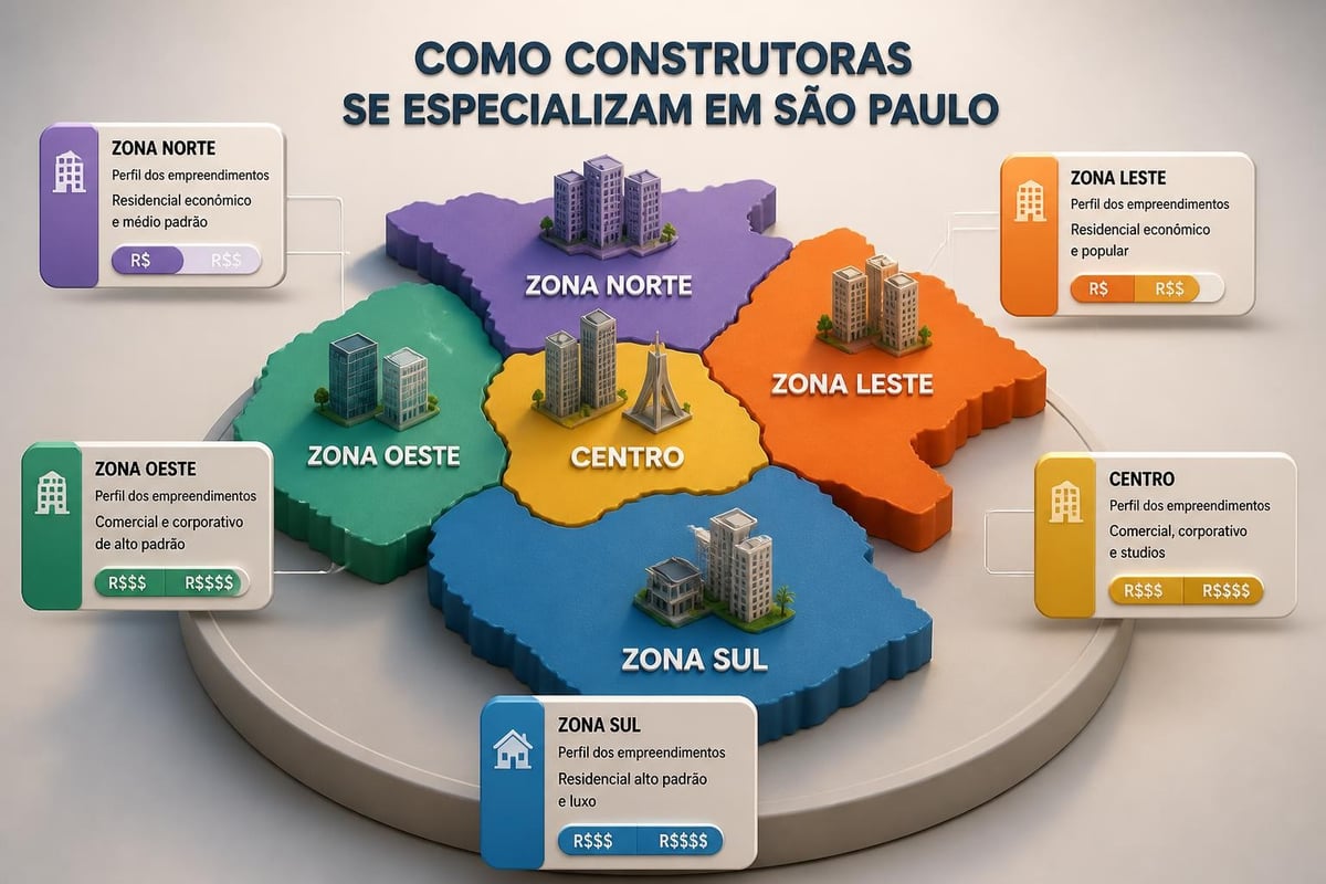 Distribuição geográfica das construtoras