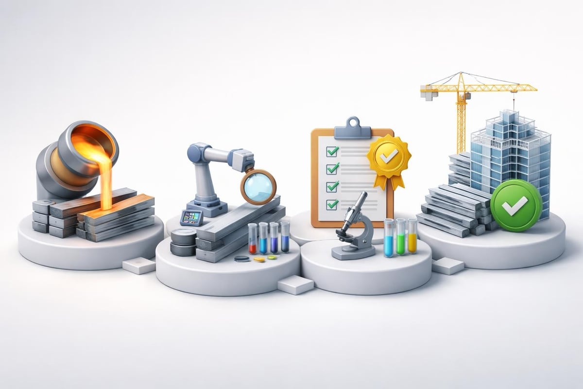 Steel certification process