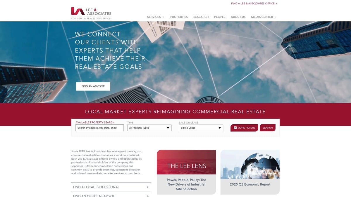 Discover 10 Top Commercial Real Estate Brokers for 2026 - Lee & Associates