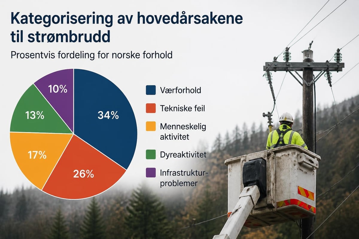 Årsaker til strømbrudd i Norge