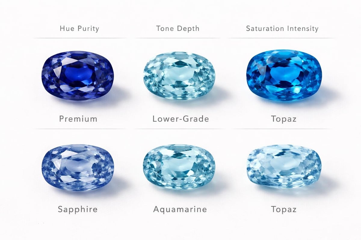 Gemstone color evaluation factors