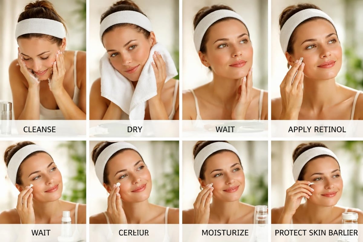 Retinol application routine