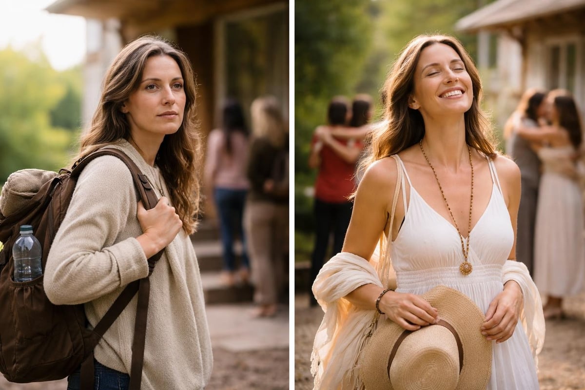 Spiritual retreat transformation journey