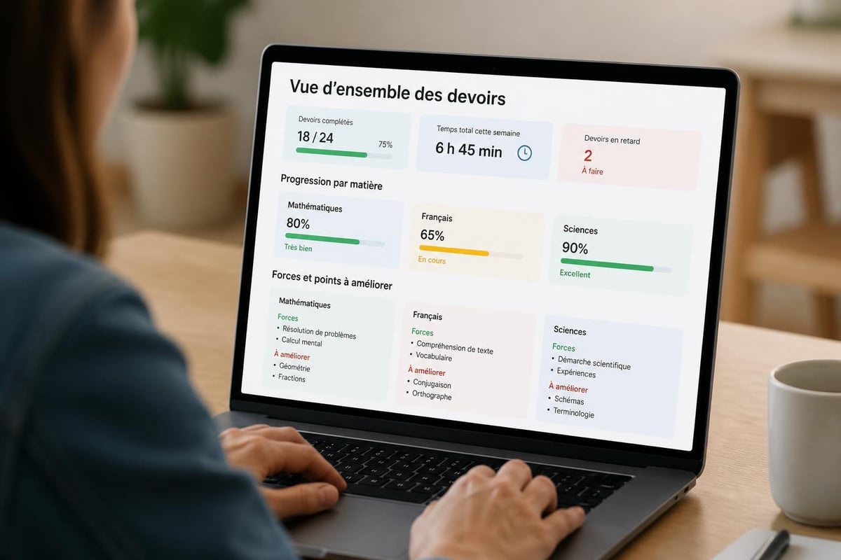 Tableau de bord parental