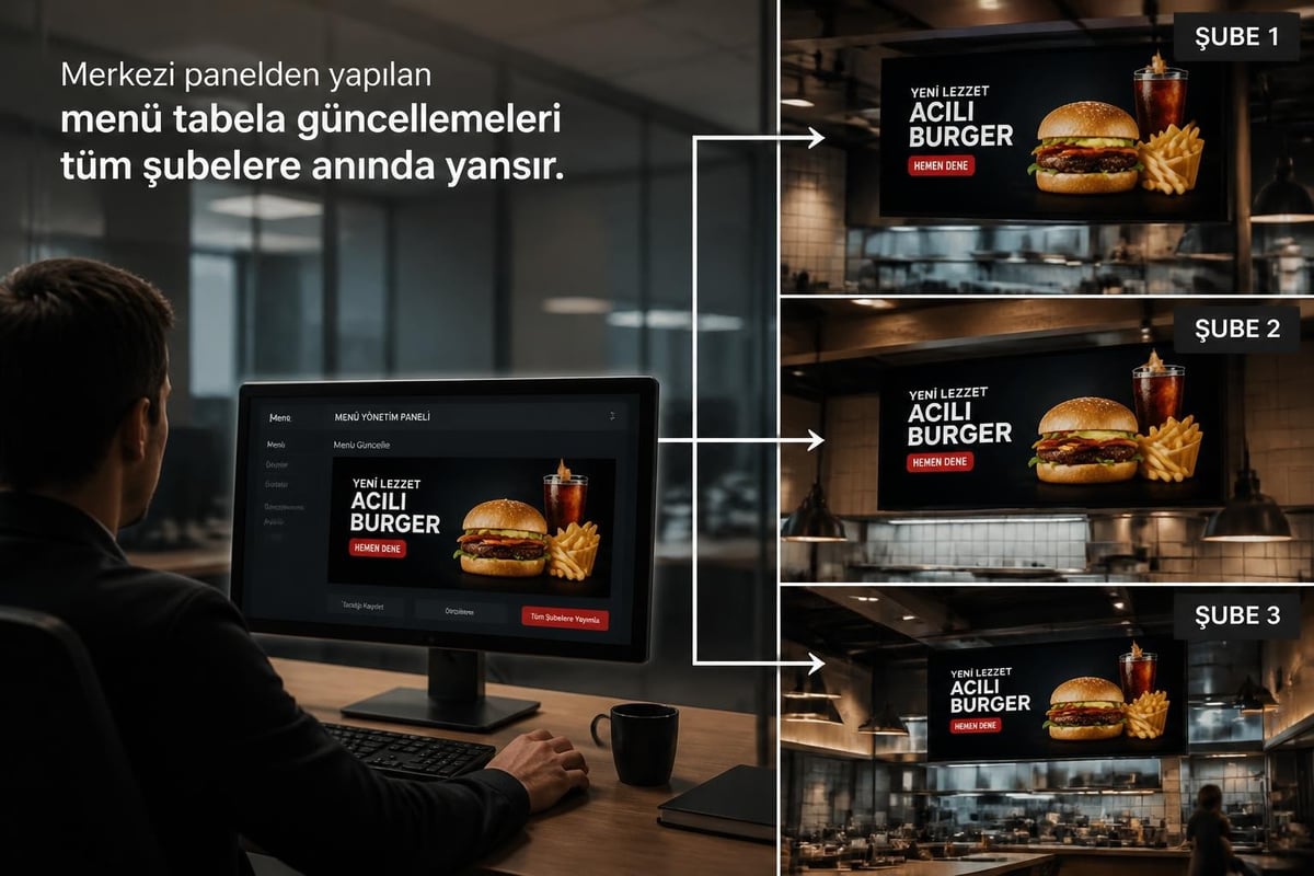 Çoklu lokasyon menu yönetimi