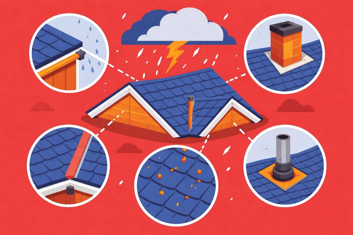 Roof inspection points