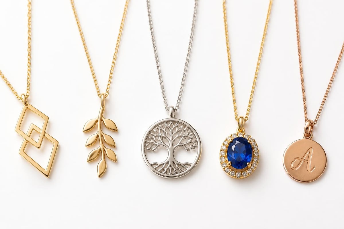 Sterling silver pendant design categories