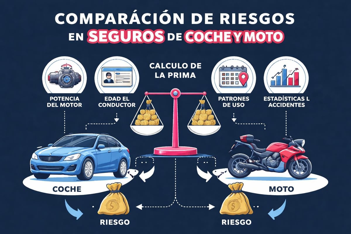 Seguro coche y moto: Guía completa para 2026 1 Factores de riesgo en seguros