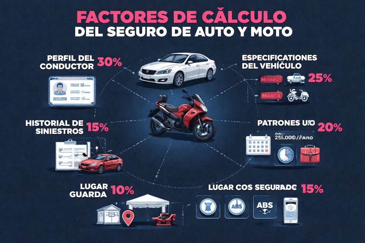 Seguro coche y moto: Guía completa para 2026 3 Factores de precio en seguros