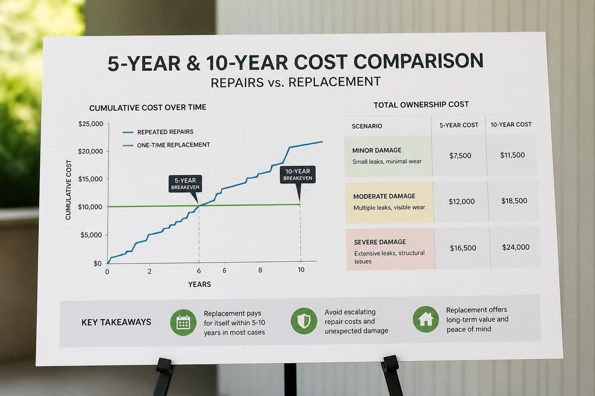 Roof repair versus replacement cost analysis
