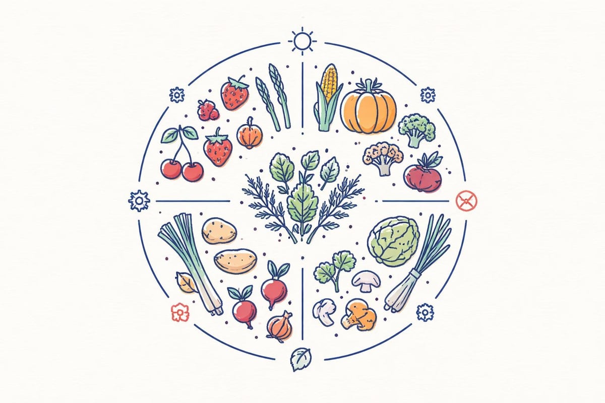 Saisonkalender für Rezeptplanung