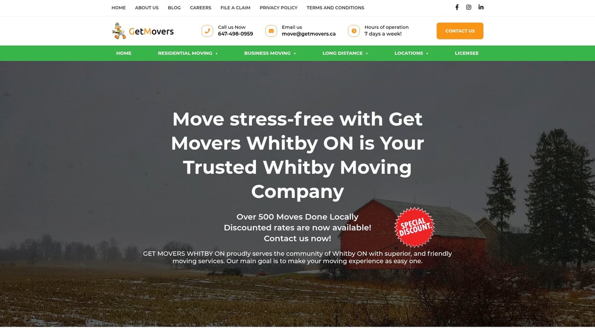 Top 9 Moving Companies Whitby to Trust in 2025 - Get Movers Whitby ON