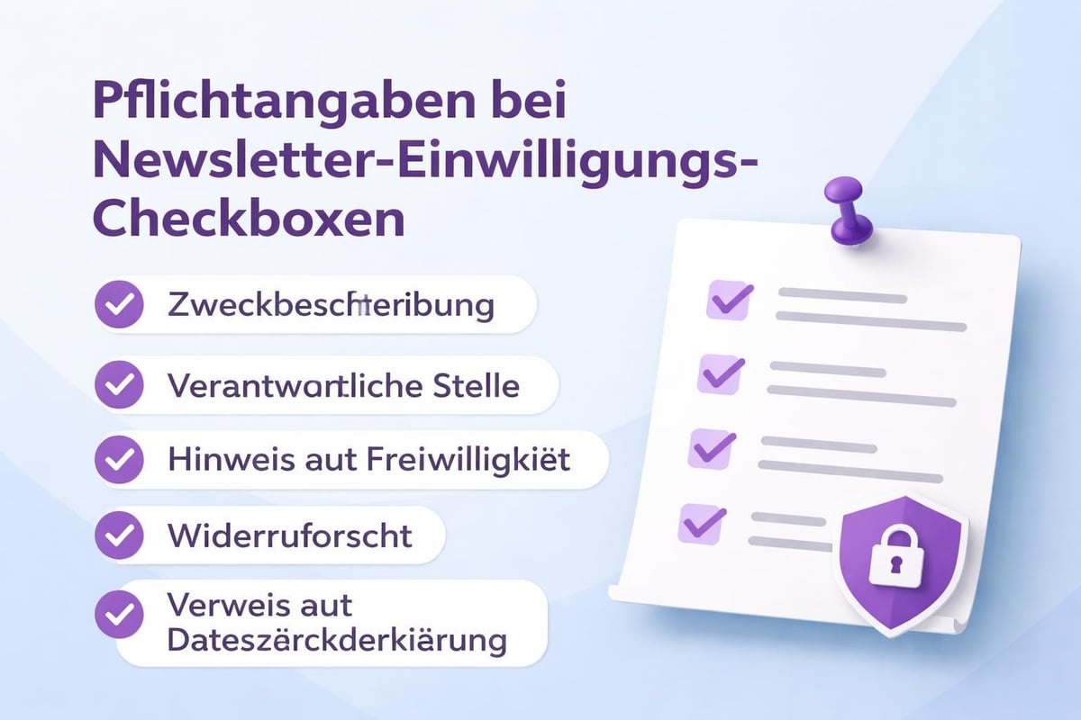 DSGVO-Anforderungen an Newsletter-Einwilligungen
