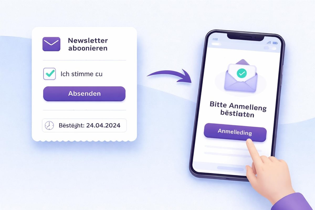 Newsletter-Anmeldeprozess mit Double-Opt-in