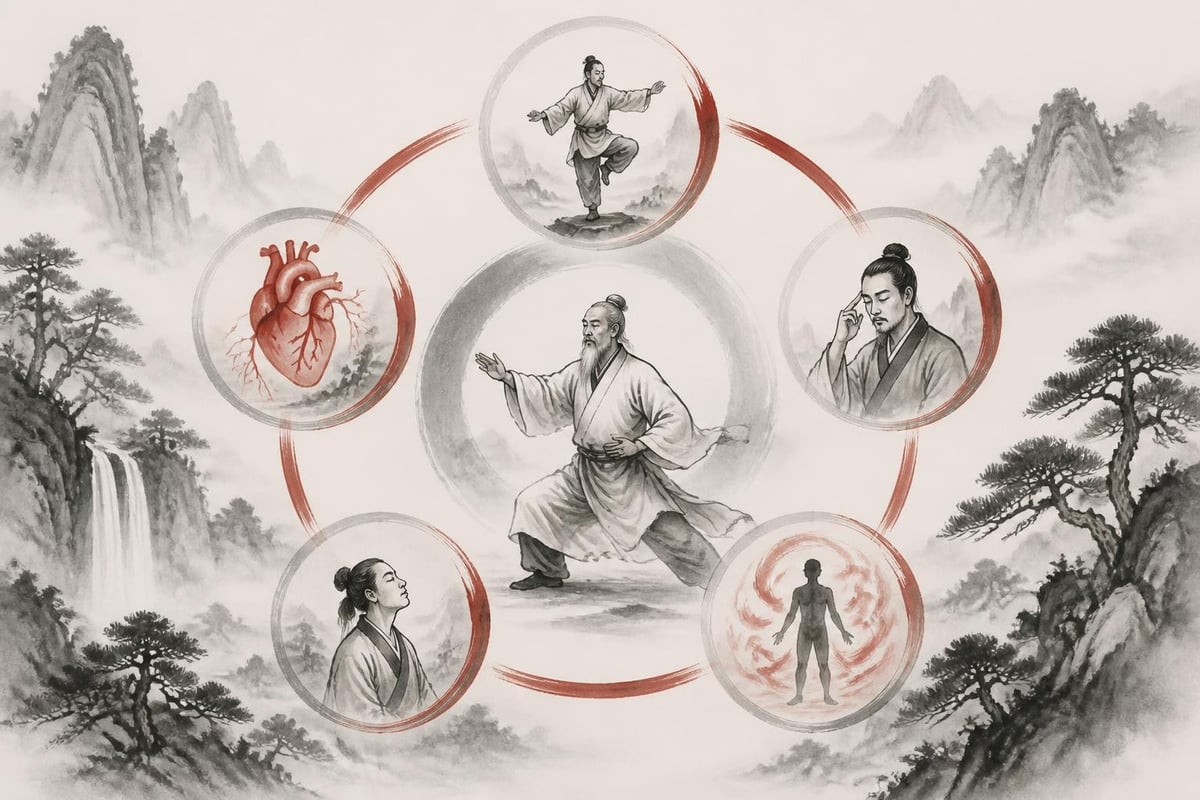 Health benefits of tao tai chi practice