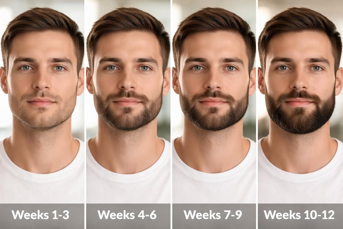 90-day beard transformation timeline