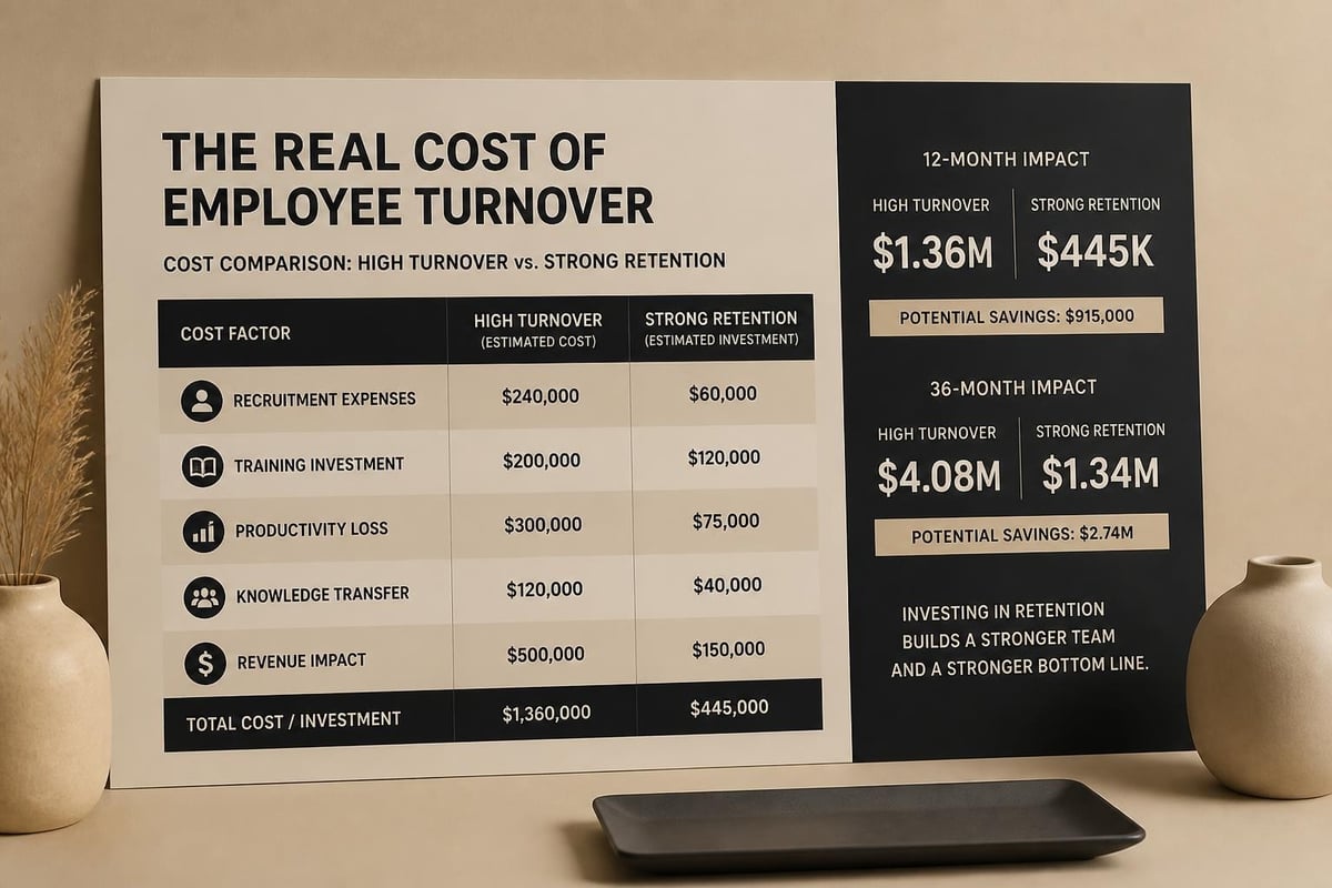 Employee retention financial impact