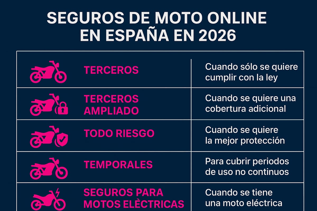 Tipos de Seguros de Moto Disponibles Online