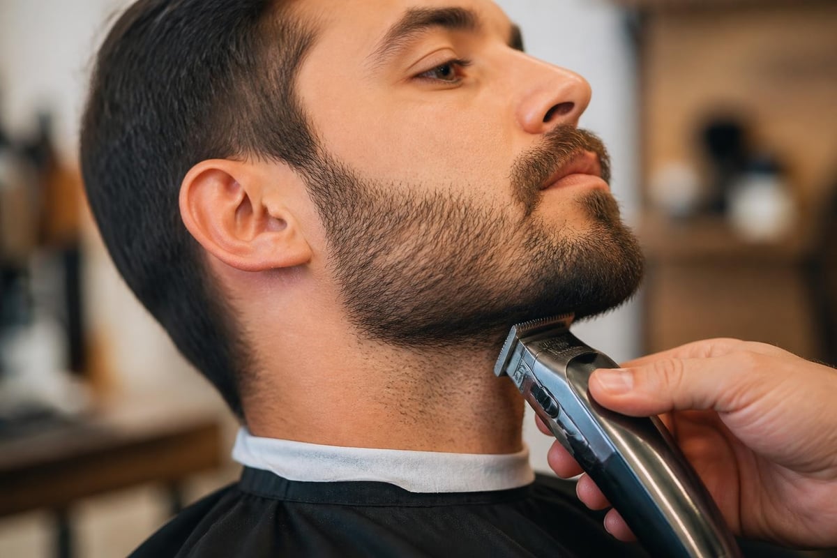 Facial hair growth patterns