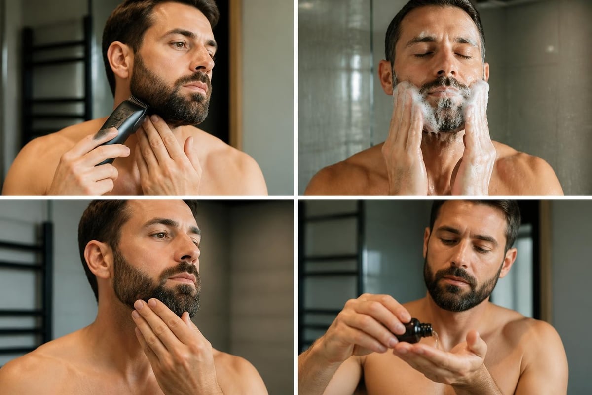 Beard care routine