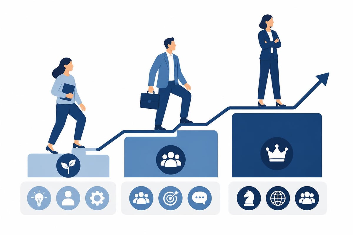 Leadership Development Training: Building Better Leaders 4 Leadership development stages