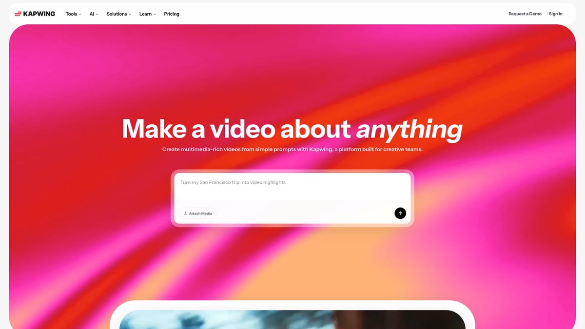 7 Amazing Free Video Creator AI Tools to Try in 2026 - Kapwing